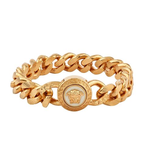 versace bracelet gold men's|versace medusa bracelet men's.